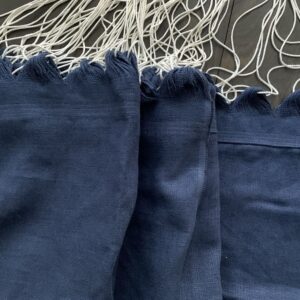 Hamac d’intérieur en lin bleu marine
