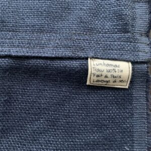 Hamac d’intérieur en lin bleu marine
