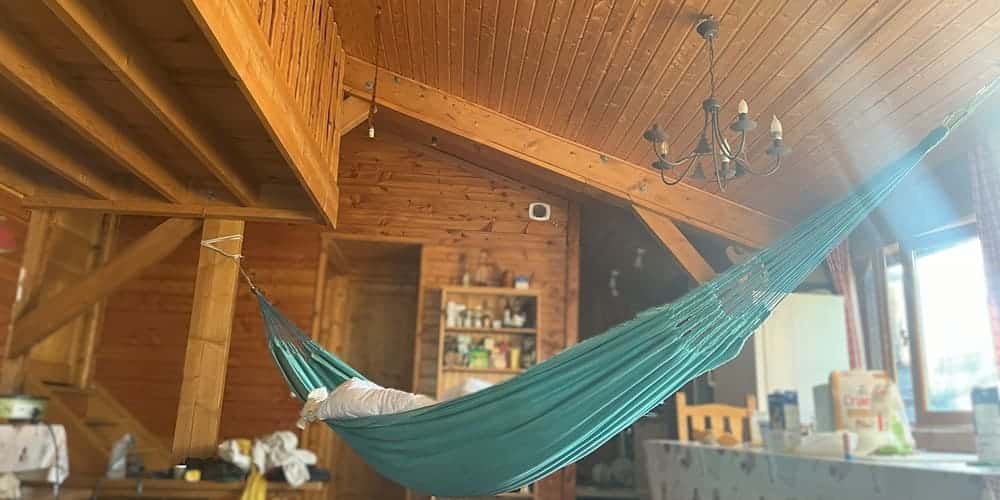 Hamac dans un gîte de vacances