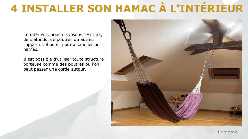 Comment installer un hamac chez soi