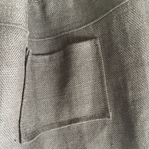 Hamac en lin marron avec poche