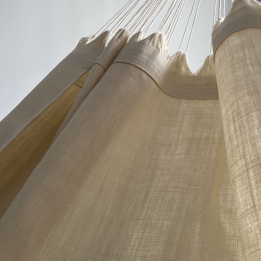 Hamac en lin couleur neige en drappé